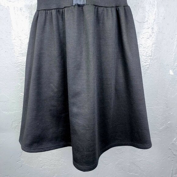 For Love & Lemons Lulu Mesh Skater Dress Women XS Mini Sleeveless Back Zip Black - Picture 2 of 12